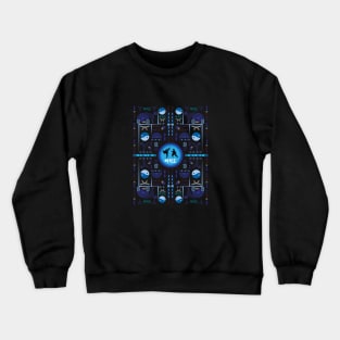 Geometric Taekwondo Pattern Crewneck Sweatshirt